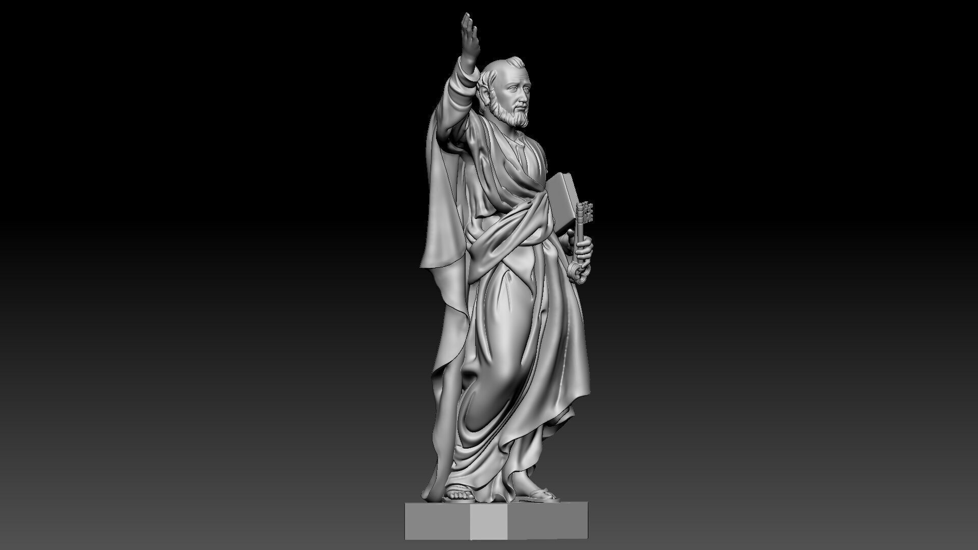 Saint Peter  3D print model_7