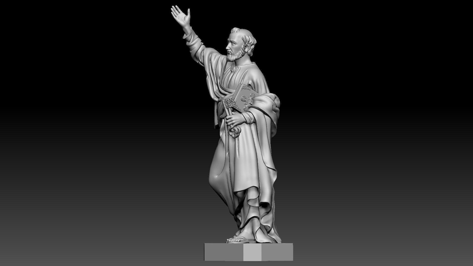 Saint Peter  3D print model_1