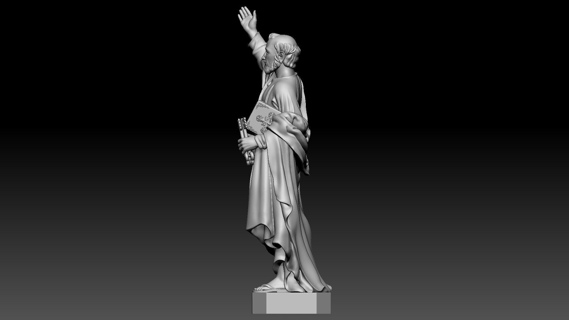 Saint Peter  3D print model_2