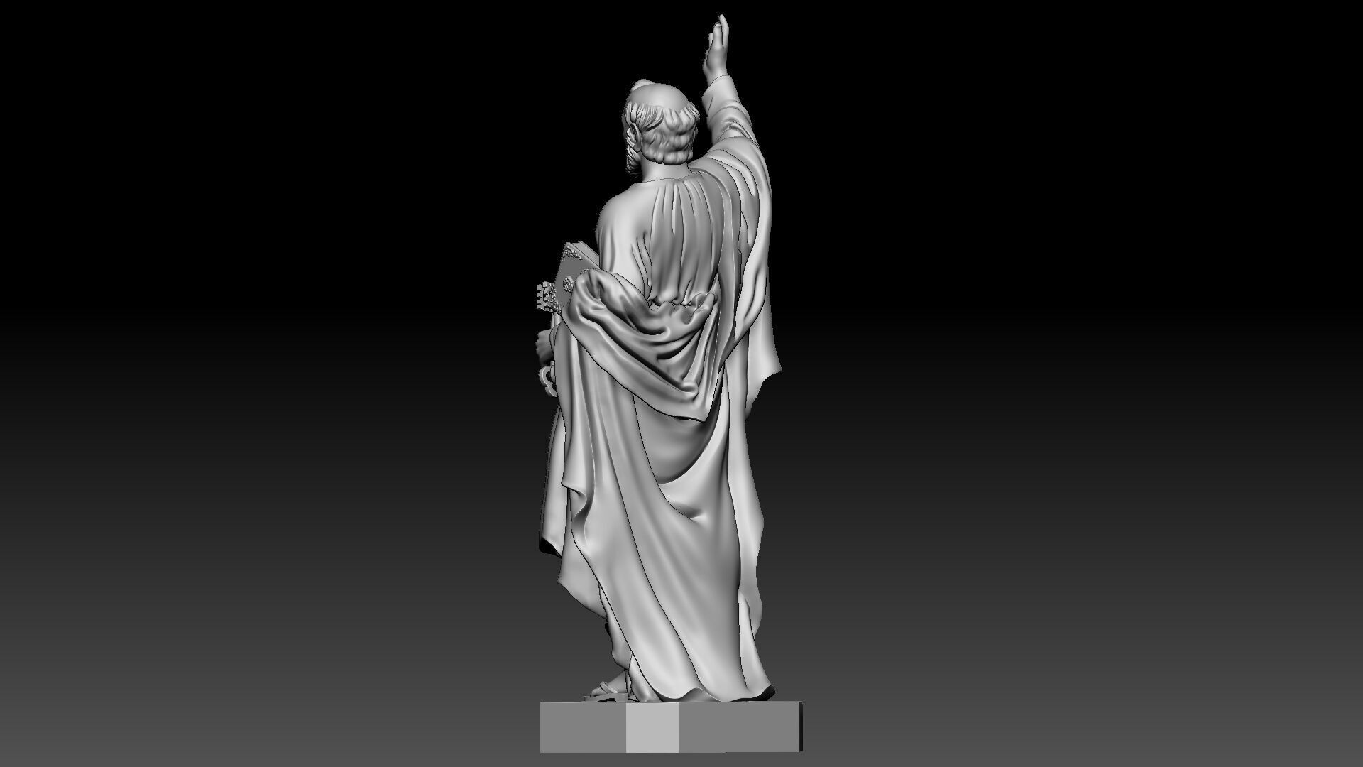 Saint Peter  3D print model_3