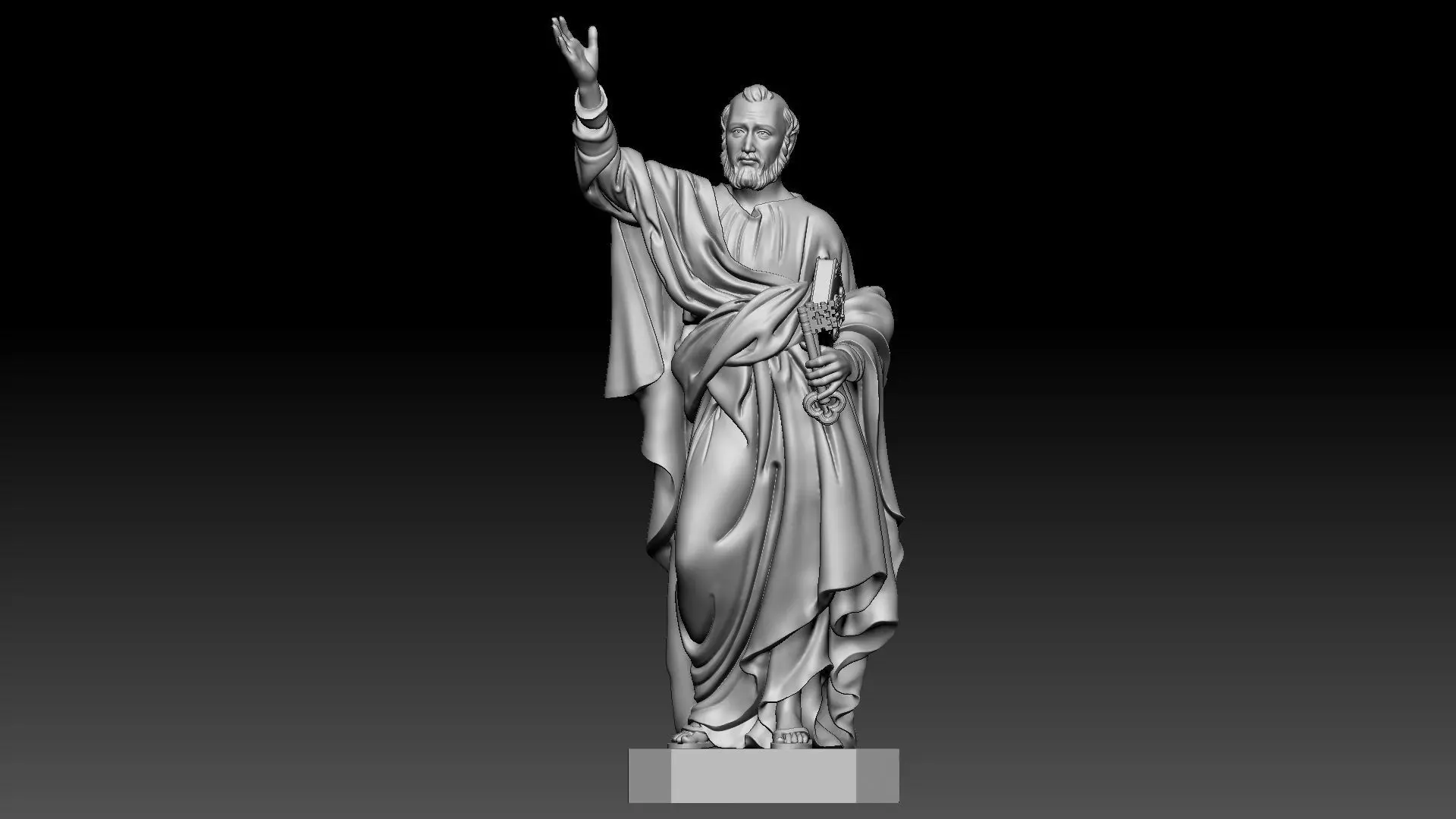 Saint Peter  3D print model_0