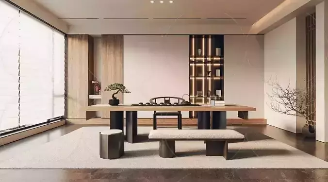 3DS MAX WABI SABI STYLE 3D OFFICE 0013