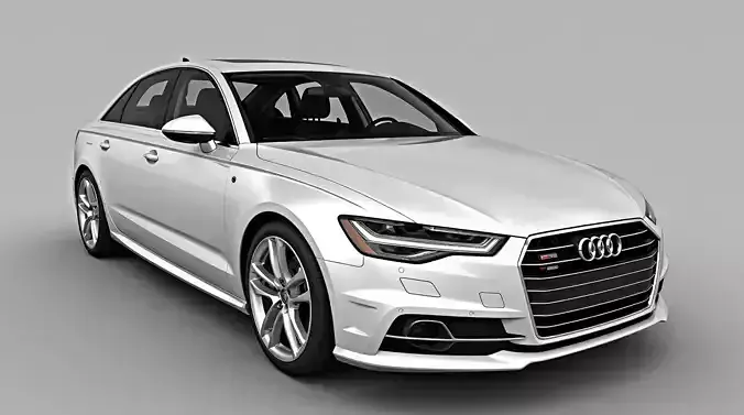 Luxury car conceptual 3d model Low-poly 3D model