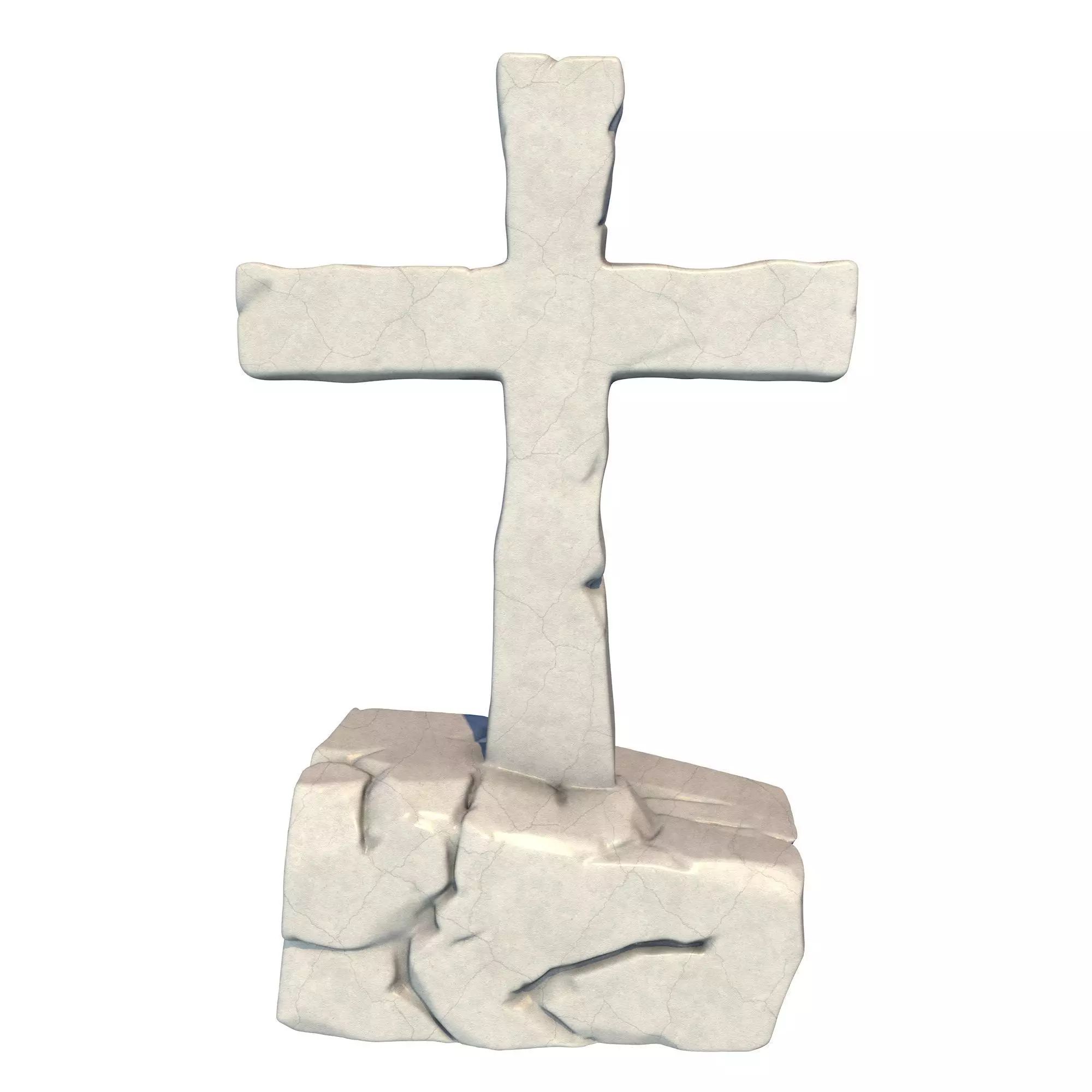 Stone Cross 3 3D print model