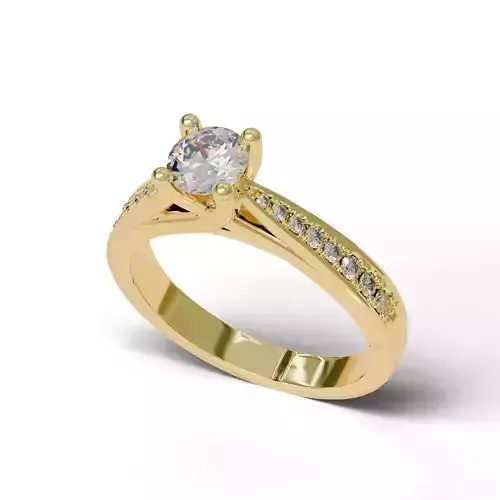 Solitaire engagement ring