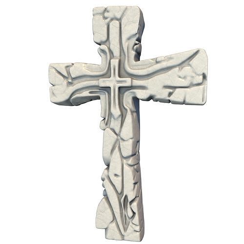 Stone Cross 1 3D print model