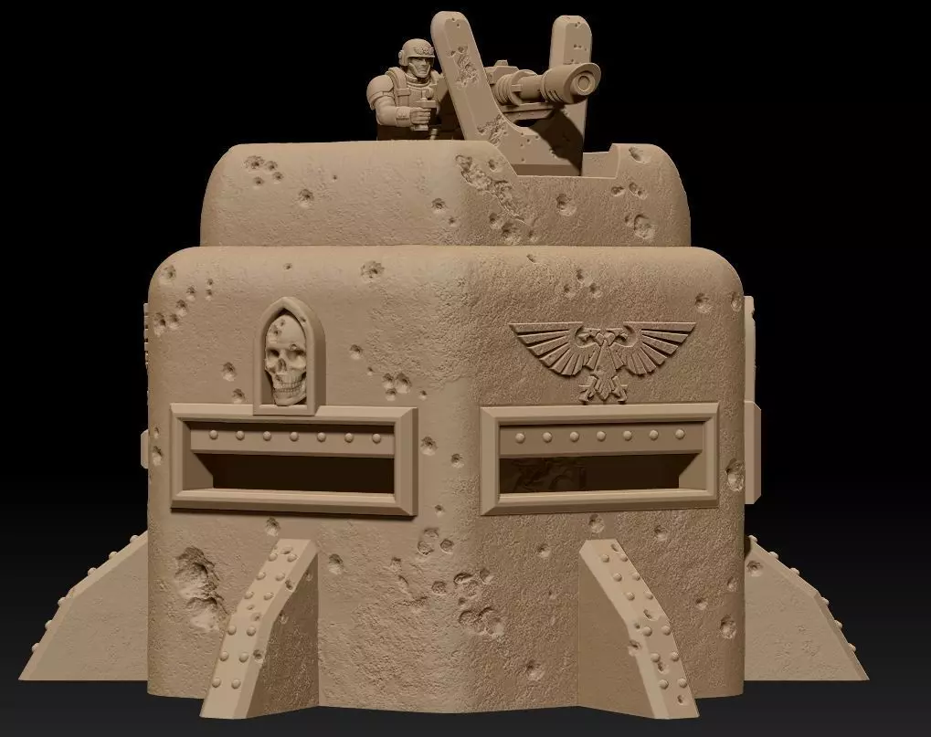 Bunker 3 3D print model