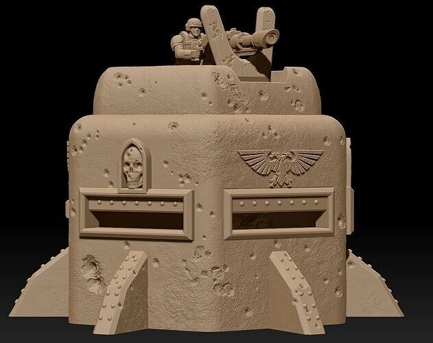 Bunker 3 3D print model