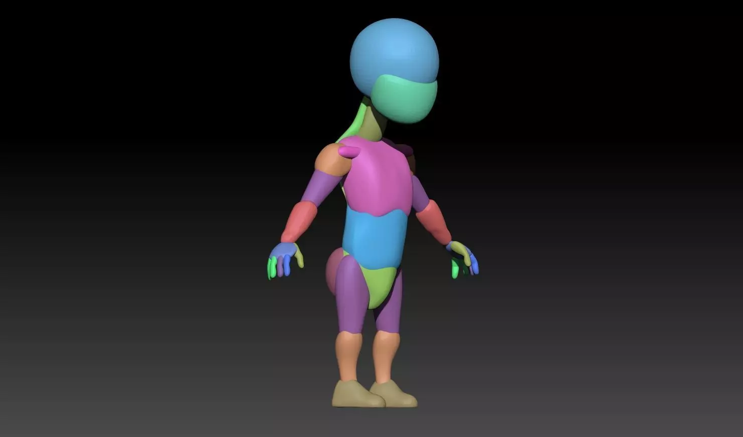 Stylized Male Base Mesh 3D model