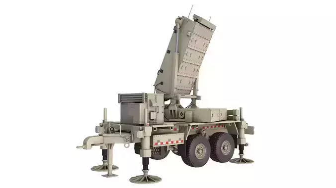 ANTPQ-53 Radar Trailer 3D model