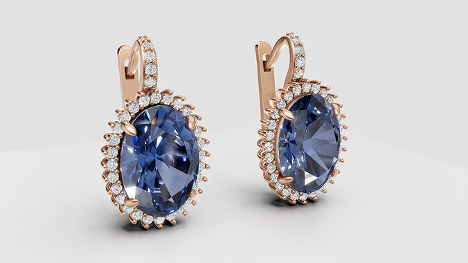 Luxury Earring 3D print model