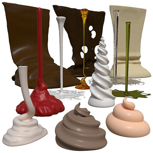 12 Kitchen Fluids 3D model