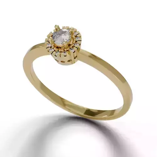 2 Piece Solitaire Ring