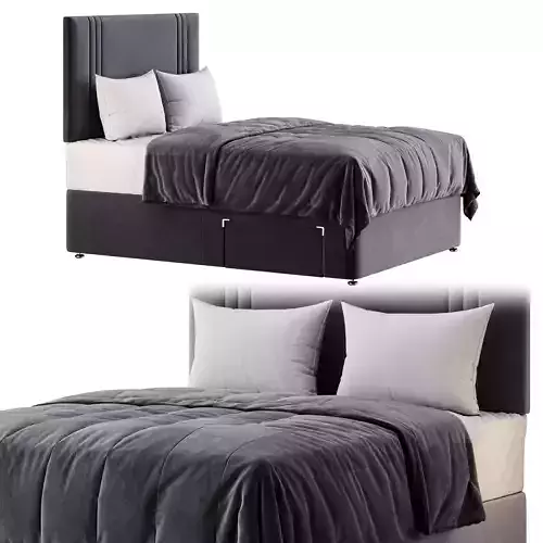 Slumberland Air Memory Divan Bed Set 3D model