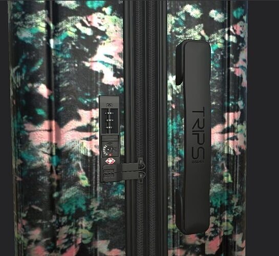 Hardside Carry-On Luggage Texture