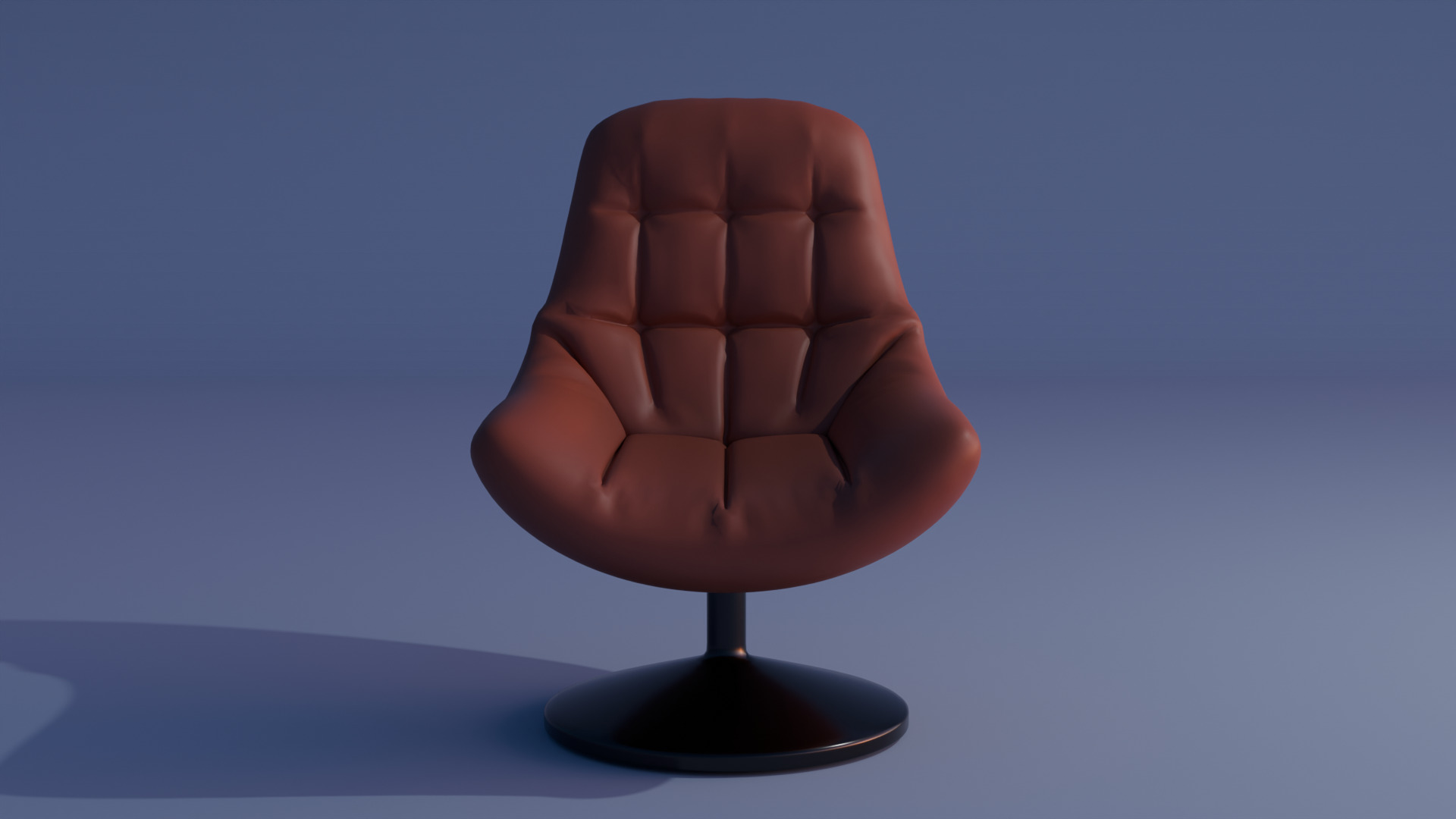 Modern Leather Armchair 3D Model Game Ready Low-poly 3D model_1