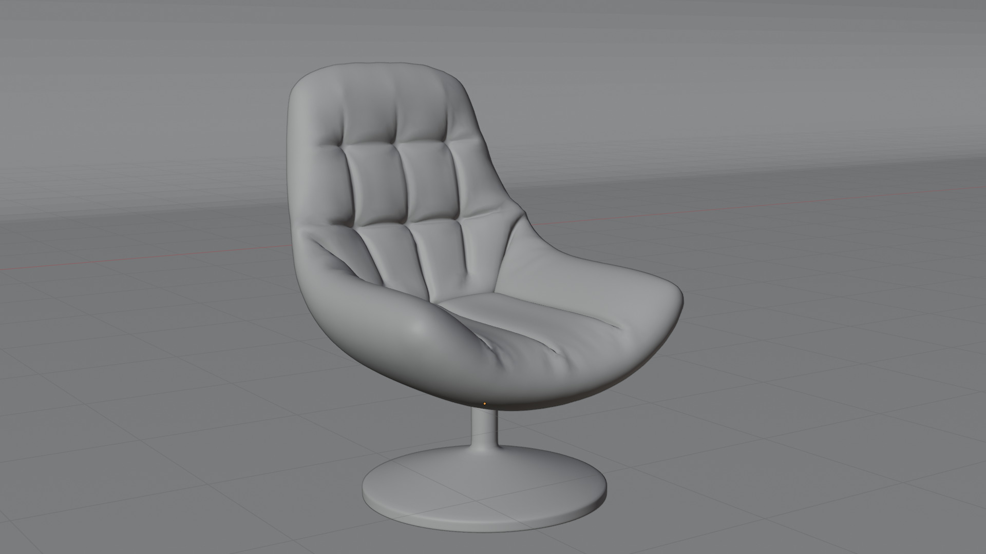 Modern Leather Armchair 3D Model Game Ready Low-poly 3D model_5