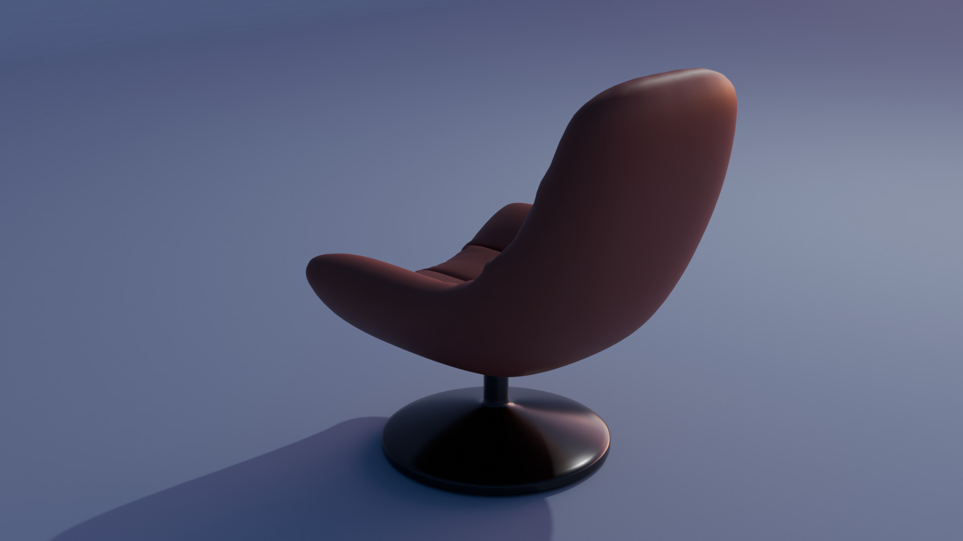 Modern Leather Armchair 3D Model Game Ready Low-poly 3D model_3