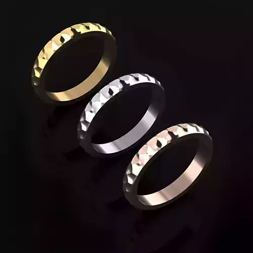 Hammered Ring Narrow