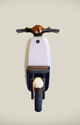 Modern electric scooter  Low-poly 3D model