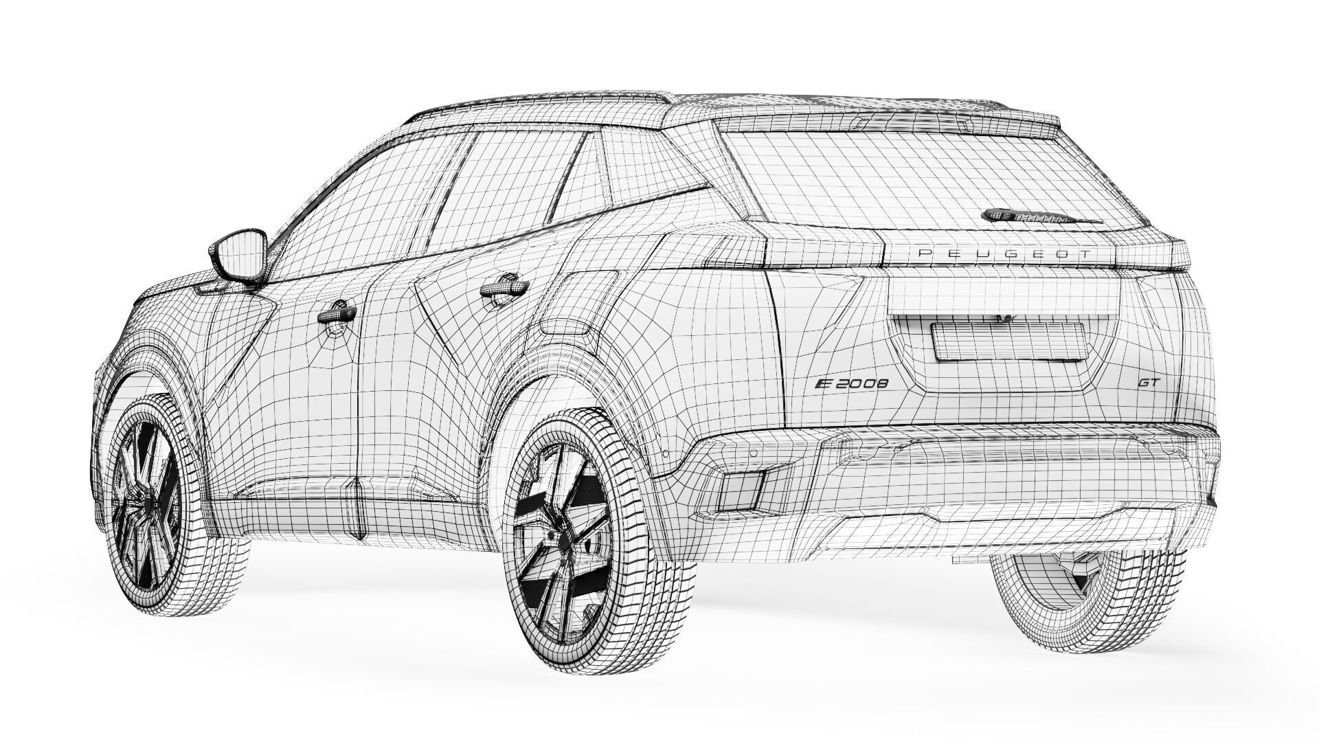 Peugeot e-2008 2024 3D model_12