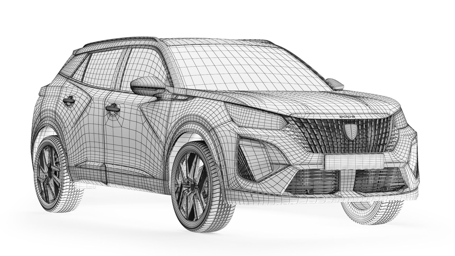 Peugeot e-2008 2024 3D model_11