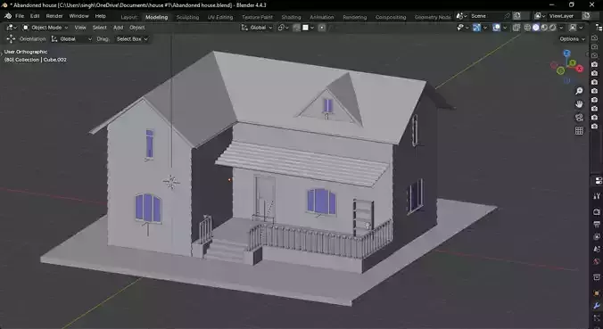 Abandoned house base model