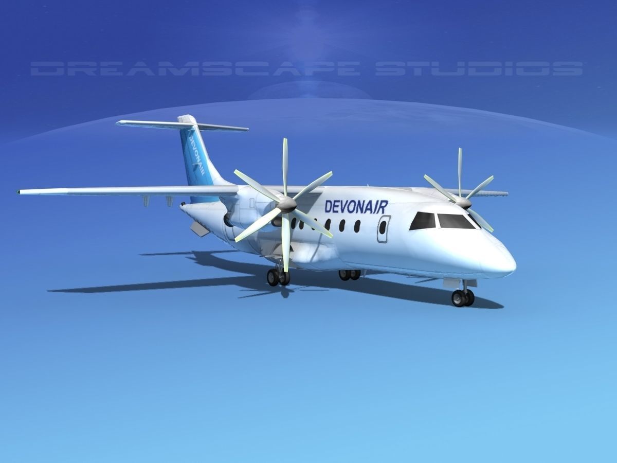 Dornier Do-328-130 Devon Air 3D model_2