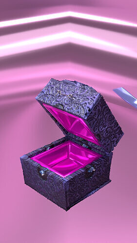 Luxurious Ornate Jewelry Box  Low-poly 3D model