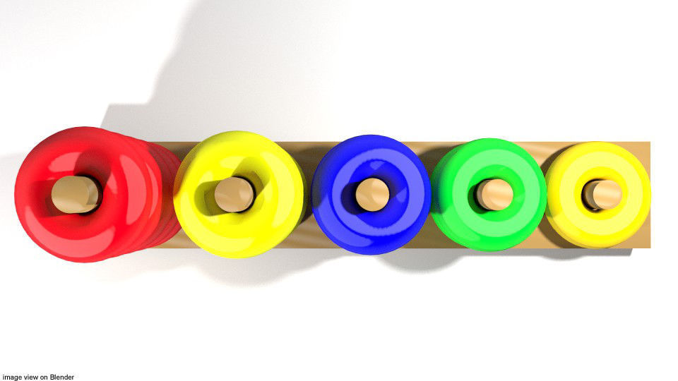 Toys - Number Ring 3D model_2