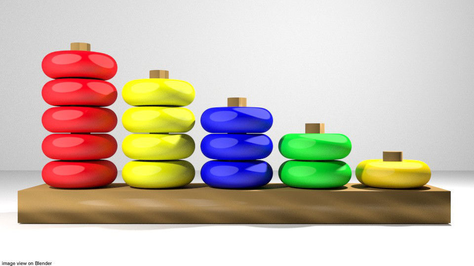 Toys - Number Ring 3D model_1