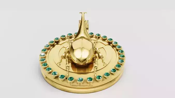 Rhinoceros Beetle Pendant  3D print model