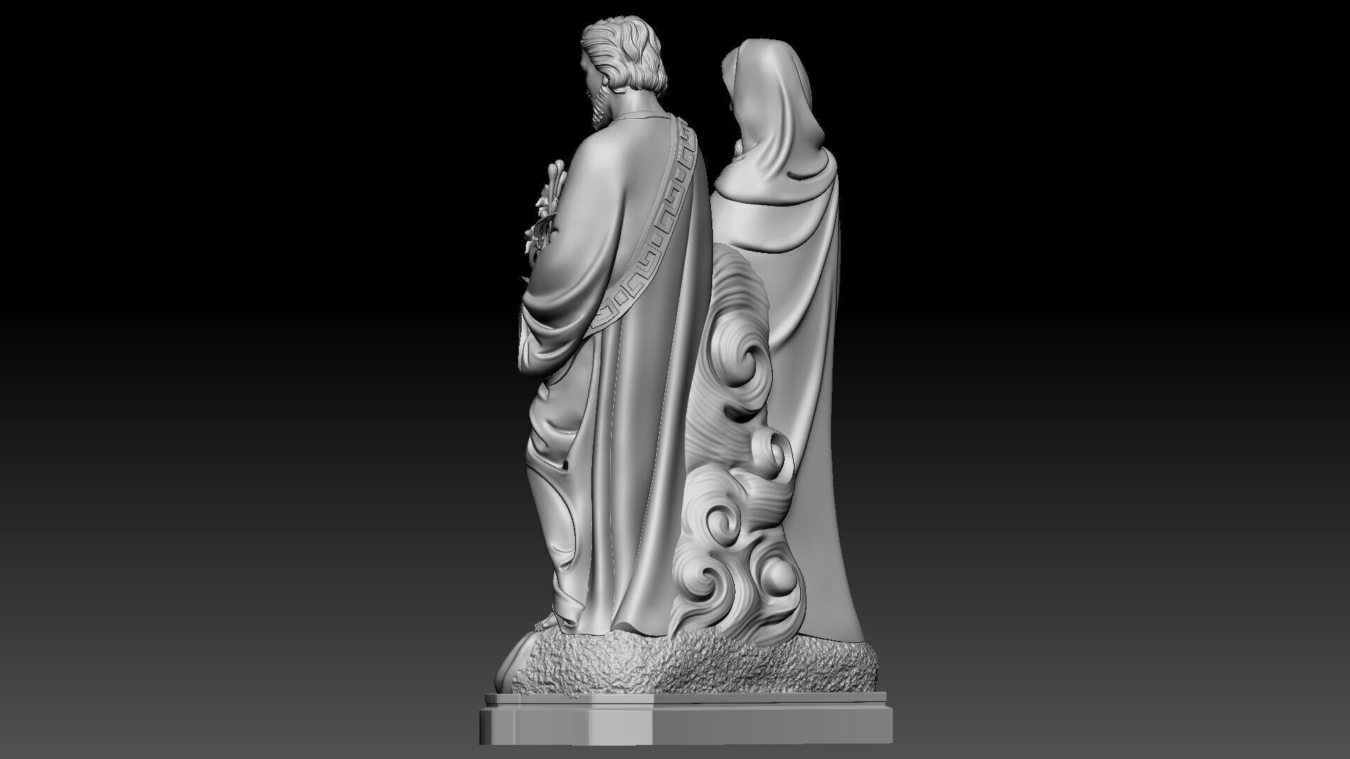 Holy Family  3D print model_3