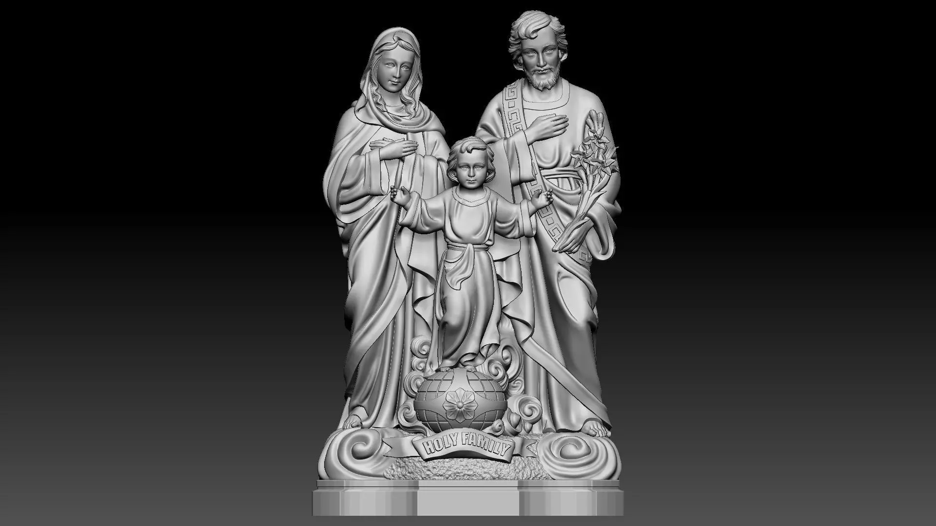 Holy Family  3D print model_0