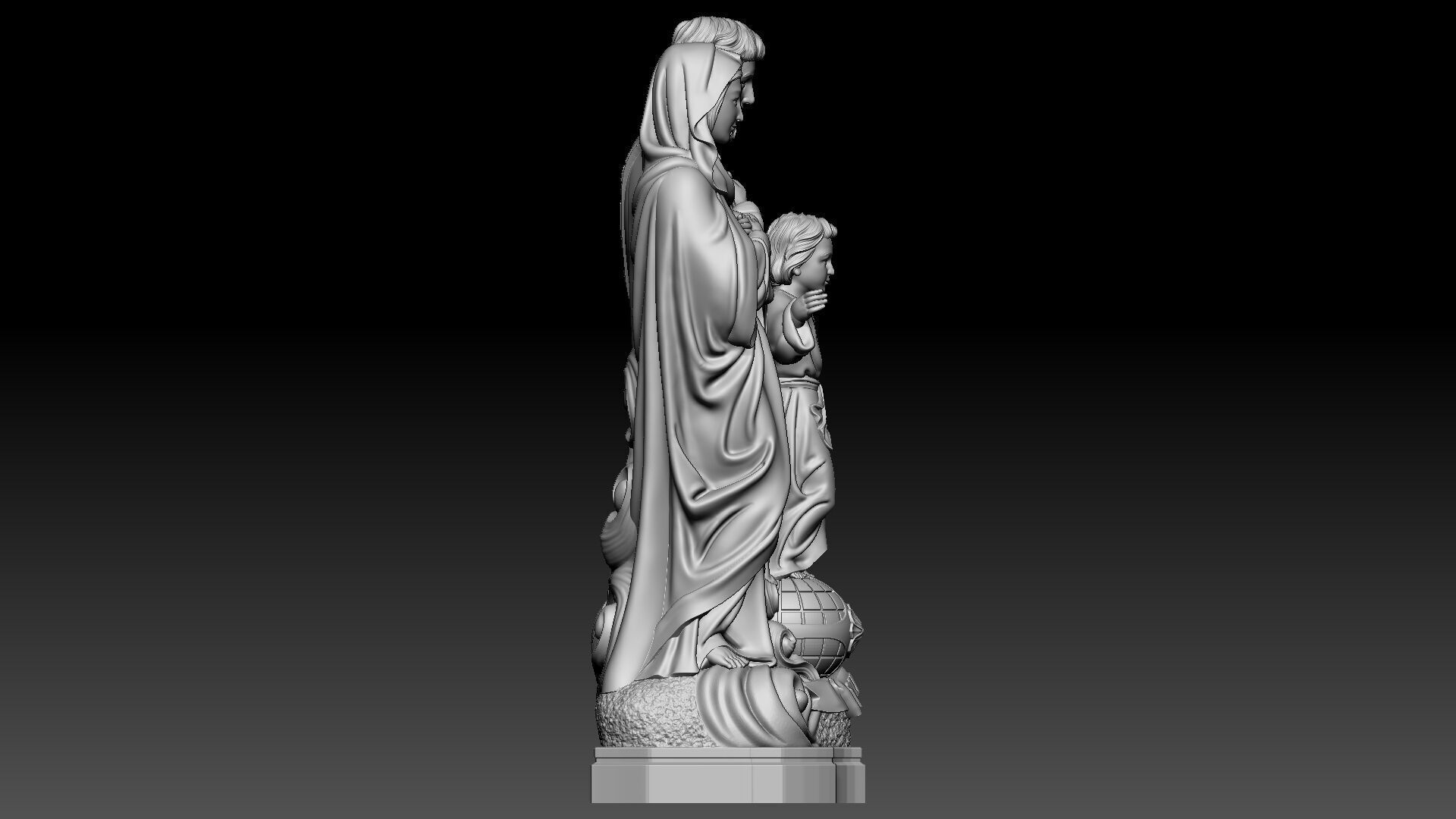 Holy Family  3D print model_6