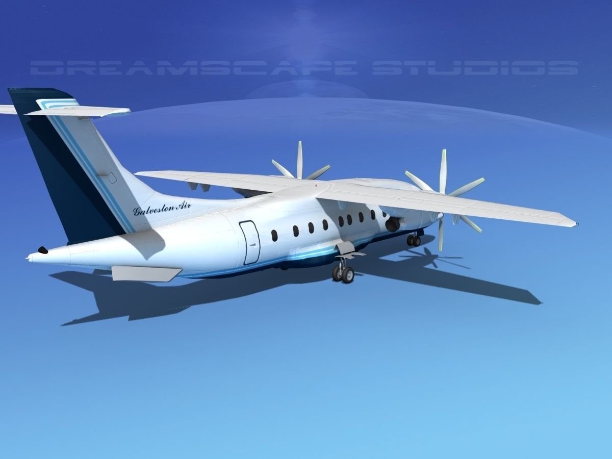 Dornier Do-328-130 Galveston Air 3D model_5