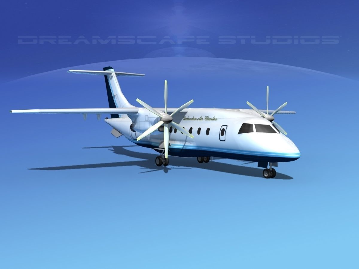 Dornier Do-328-130 Galveston Air 3D model_2