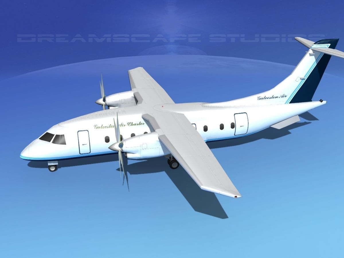 Dornier Do-328-130 Galveston Air 3D model_9