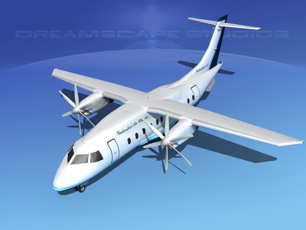 Dornier Do-328-130 Galveston Air 3D model_10