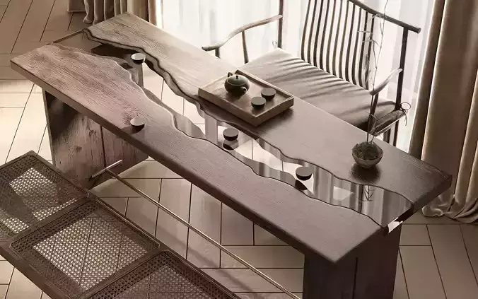 WABI SABI TABLE 3D Interior Scene 118