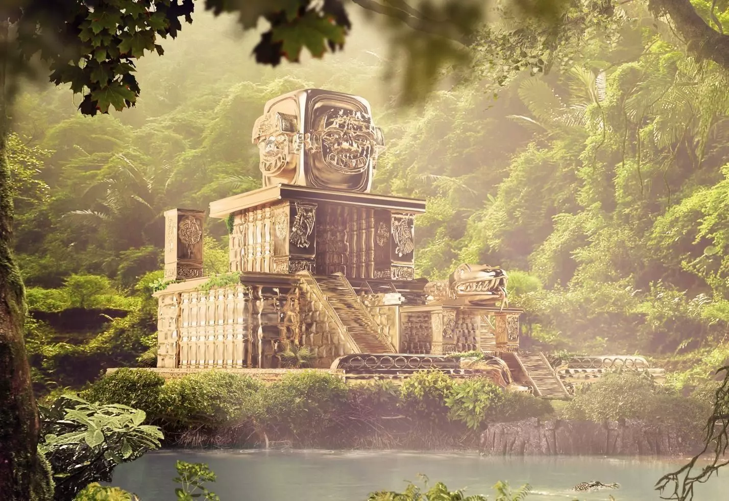 Golden Temple Free 3D model