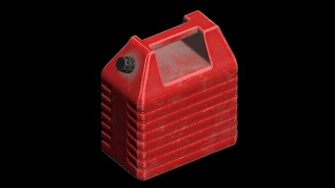 Plastic gas canister v2 3D model