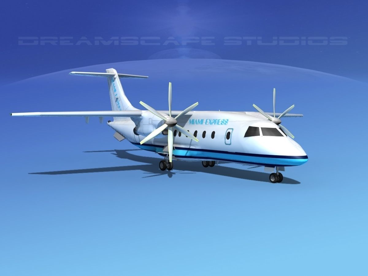 Dornier Do-328-130 Miami Express 3D model_2