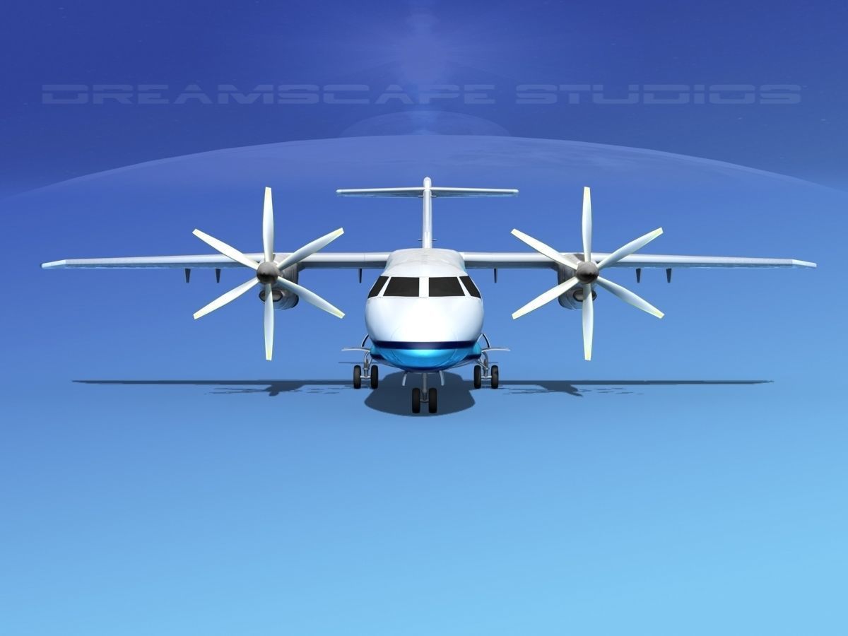 Dornier Do-328-130 Miami Express 3D model_1