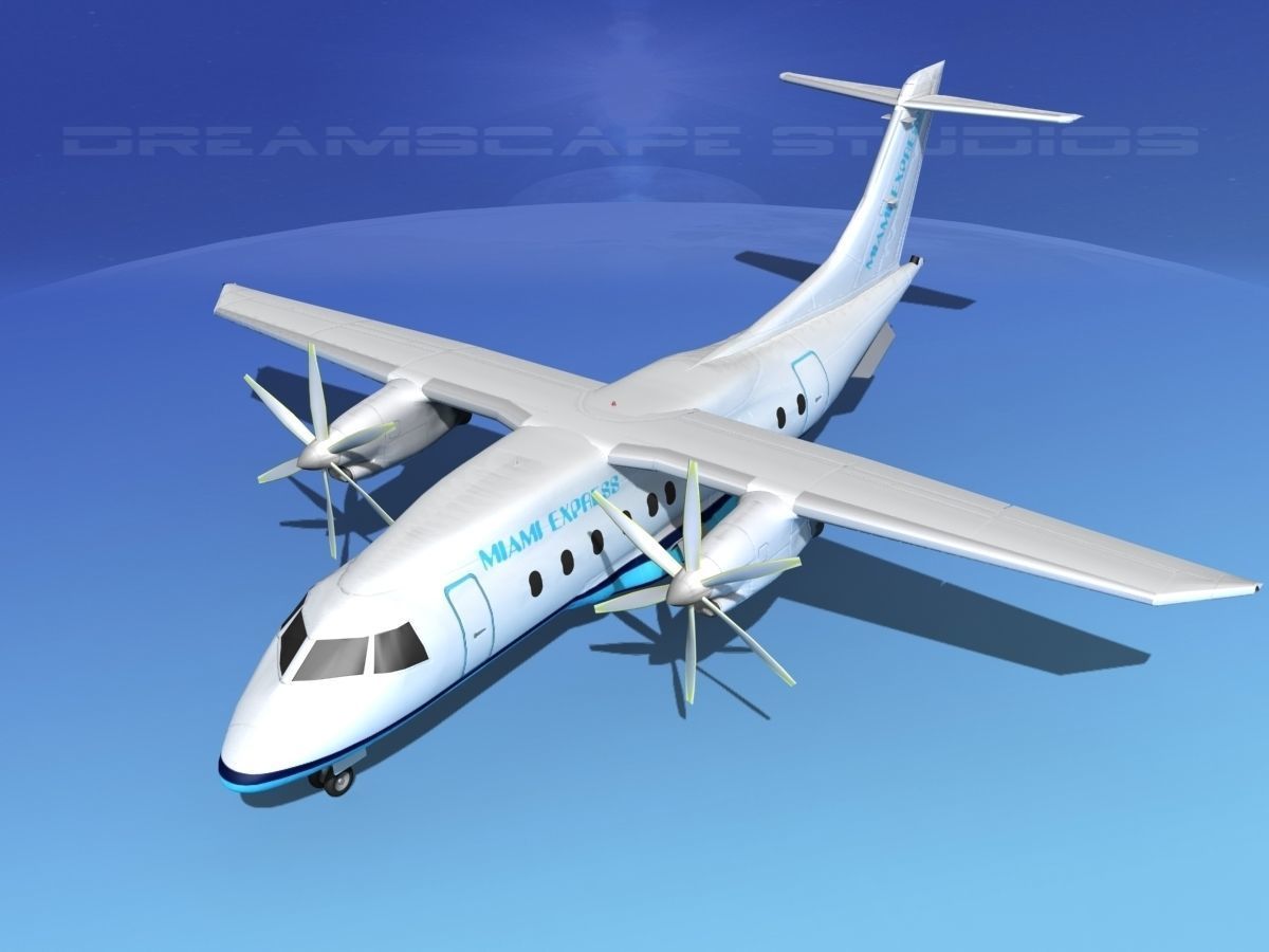 Dornier Do-328-130 Miami Express 3D model_10