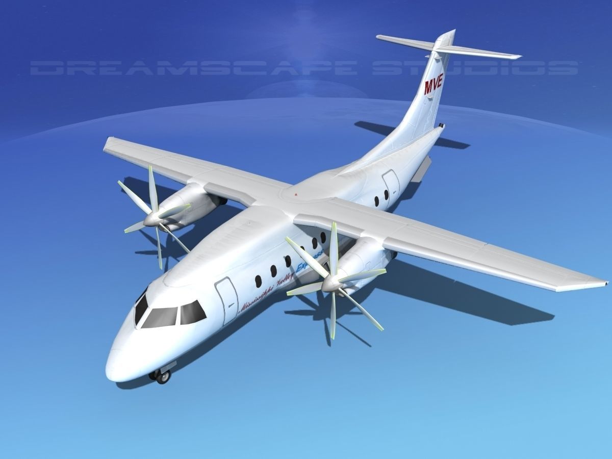 Dornier 328-130 Mississippi Valley Air 3D model_10