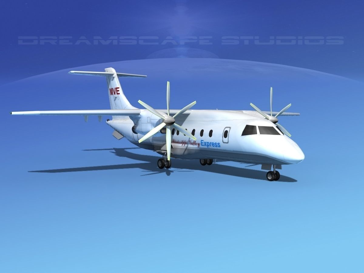 Dornier 328-130 Mississippi Valley Air 3D model_2