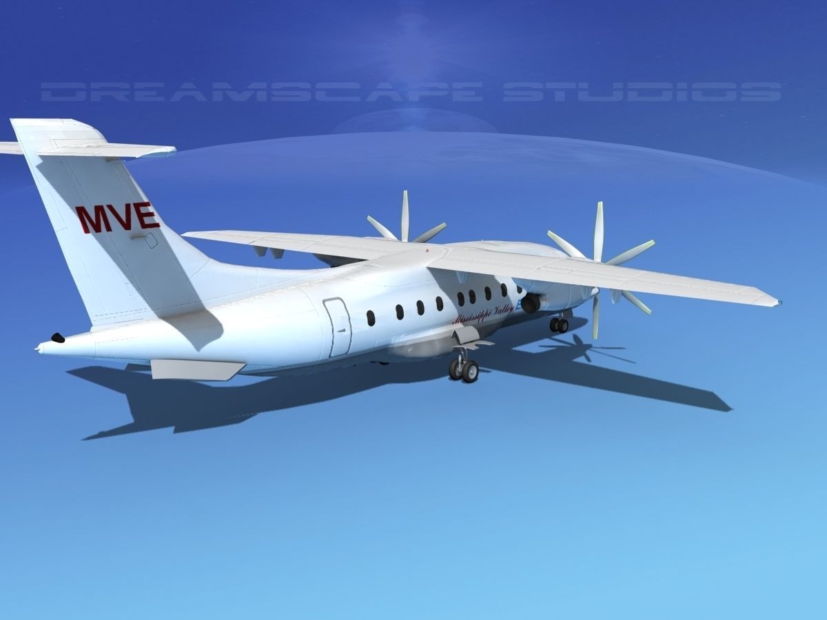 Dornier 328-130 Mississippi Valley Air 3D model_5