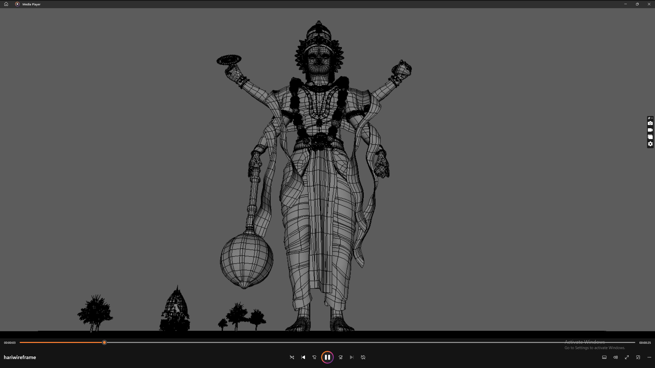 Lord Vishnu with Jagannath Puri Rath Yatra 3D model_7