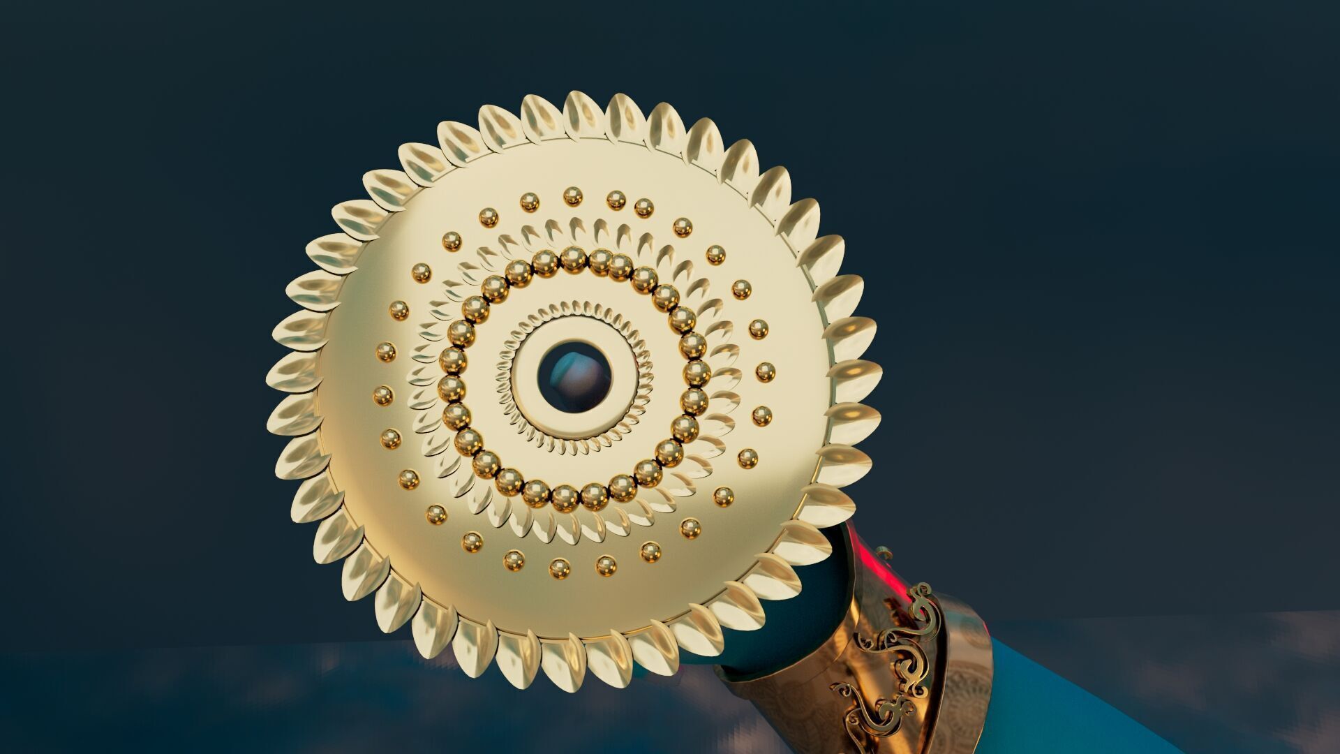 Lord Vishnu with Jagannath Puri Rath Yatra 3D model_9